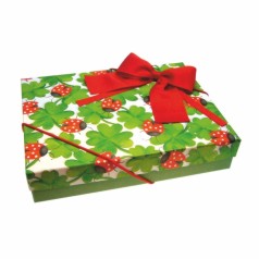 Artikelbild für Geschenkschachtel - Geschenkbox Klee & Glückskäfer