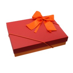 Artikelbild für Geschenkschachtel - Geschenkbox Rot-Orange