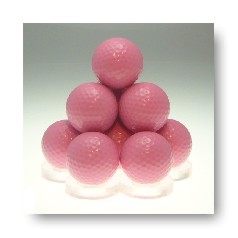 rosa Golfball ohne Hersteller-Beschriftung