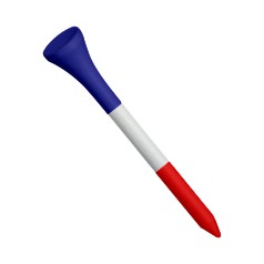Artikelbild für Golftee - Golftee Blau-Weiss-Rot