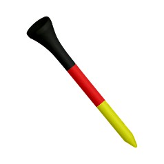 Artikelbild für Golftee - Golftee Schwarz-Rot-Gelb